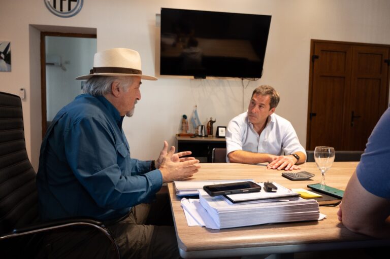 Othar recibió al diputado nacional Luque por la catástrofe en el cerro Hermitte