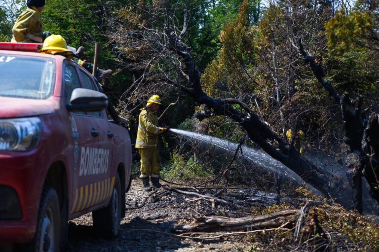 Provincia sigue reforzando el combate de los incendios en la cordillera