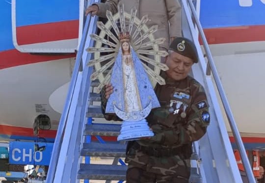 La Virgen Malvinera llegó a Chubut