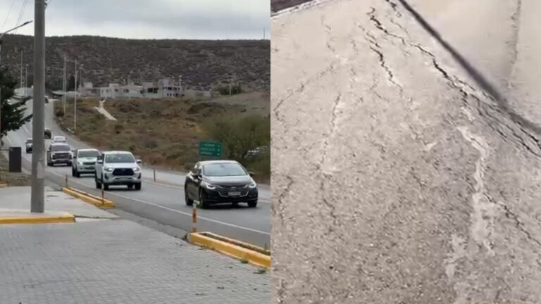 Piden mantenimiento urgente en el principal acceso a Rada Tilly antes del invierno