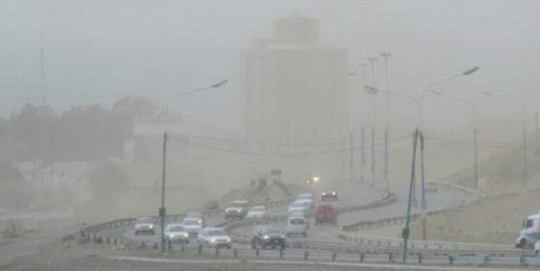 Hoy las ráfagas alcanzaron los 100 km/h a las 10 de la mañana
