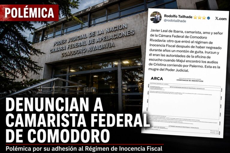 Polémica por denuncias contra un camarista federal de Comodoro Rivadavia