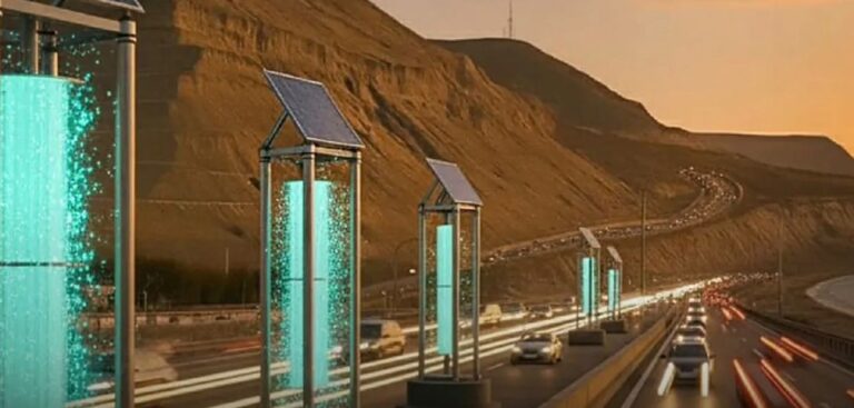 Comodoro: un emprendedor desarrolla un sistema para convertir el viento del tránsito en energía limpia