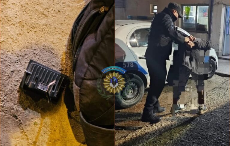 Ingresó a robar luminaria a una escuela y la Policía logró atraparlo tras la advertencia de una vecina