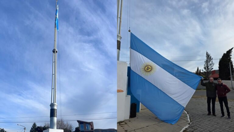Vecinos de Km 3 celebraron el 9 de Julio en el histórico Mástil de Los Españoles