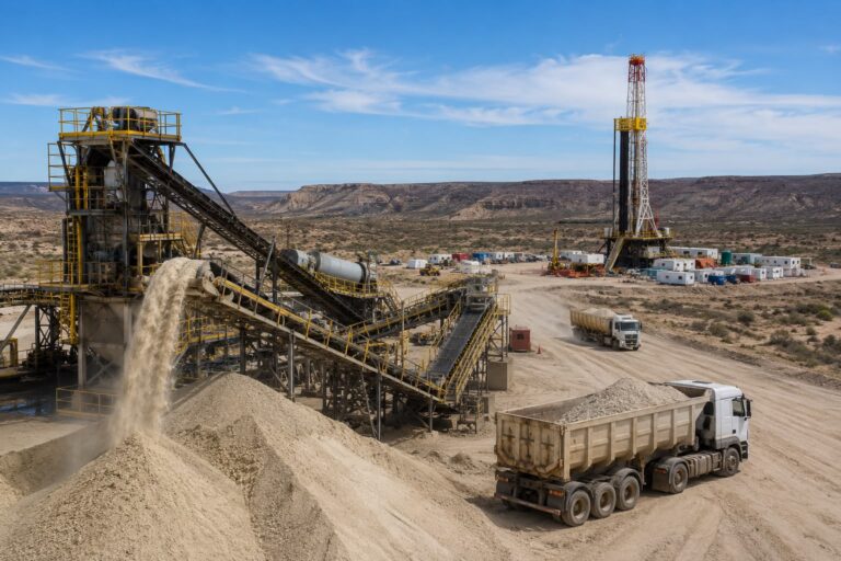 Vaca Muerta: la arena se convierte en el nuevo recurso estratégico que impulsa el boom del shale argentino